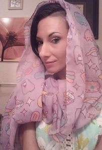 HUGE Musheen Kawaii Kitty Candy Infinity Scarf!!